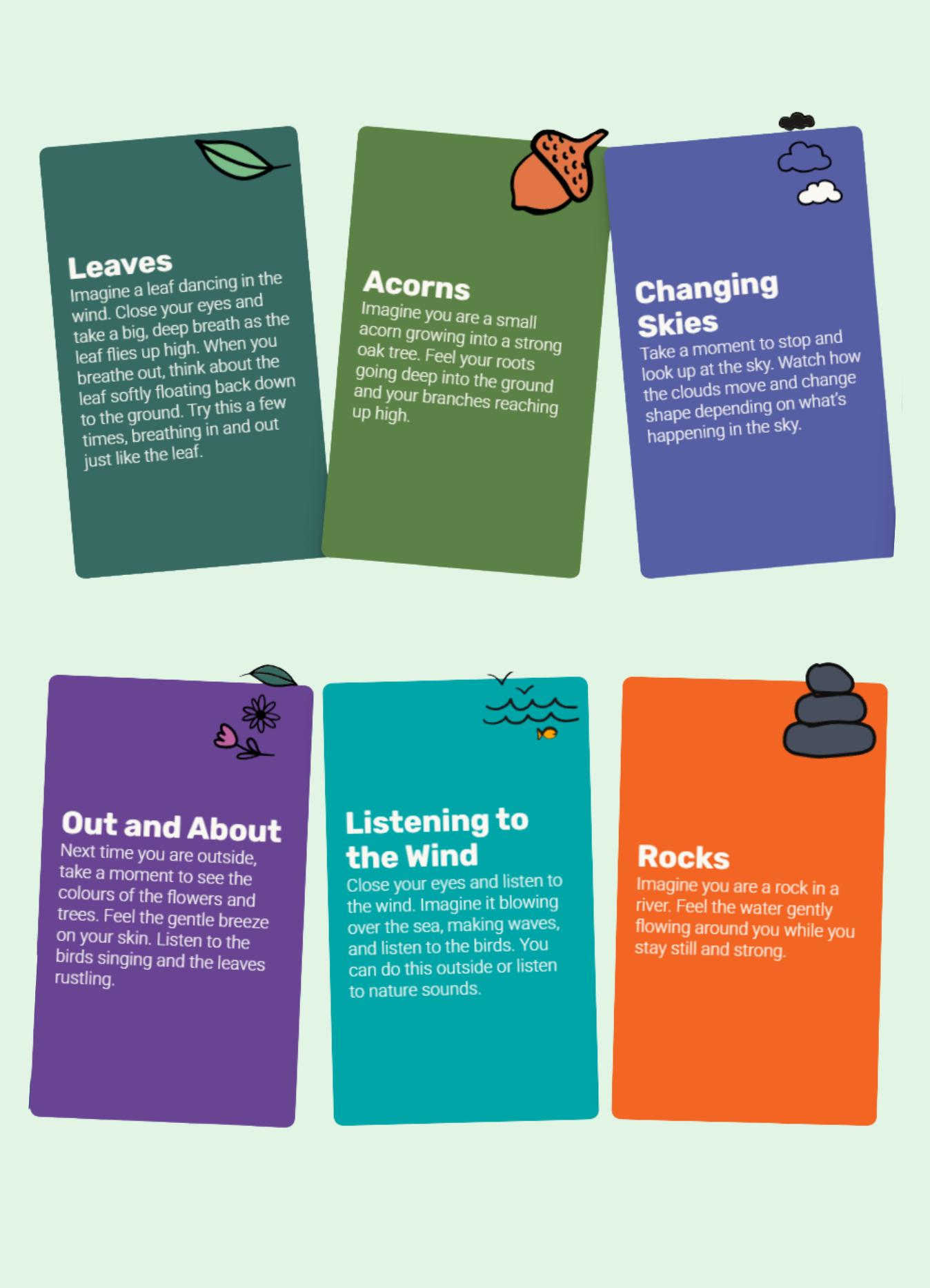 Self-Regulation Cards - inspired by nature